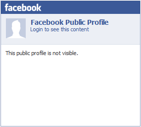 facebook public profile not visible