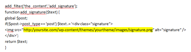 How to Add a Signature to WordPress Blog Posts