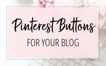 Free Pinterest Buttons for your blog or website
