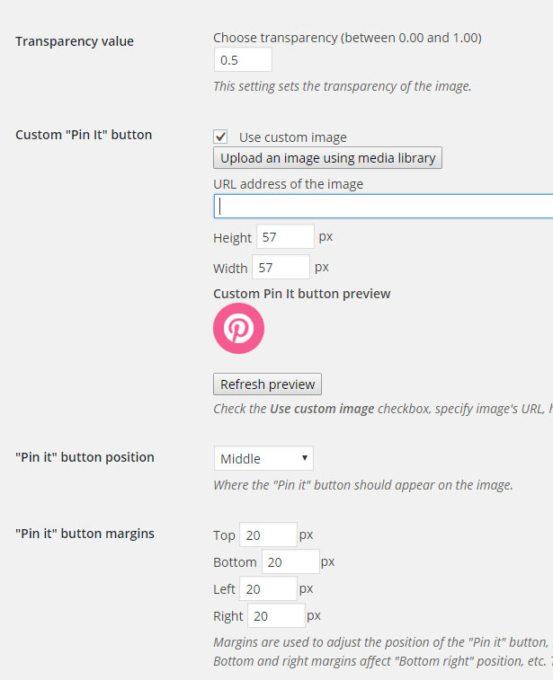 Pinterest Hover Button: Use a Custom Image