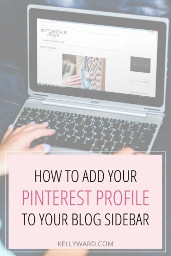 How to Add Your Pinterest Profile to your Blog's Sidebar