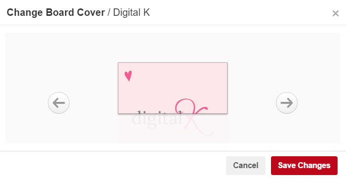 How to change your Pinterest board covers