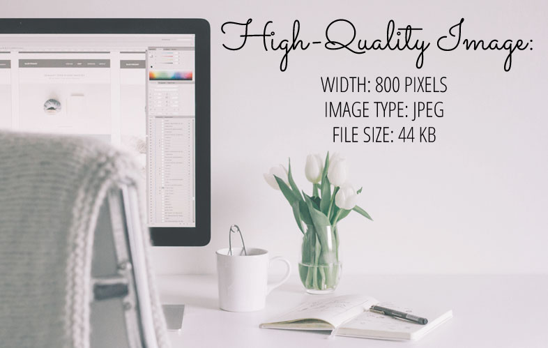 Image optimized for SEO: balancing a low file size and high-quality