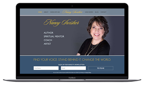Author and Coach Website Redesign