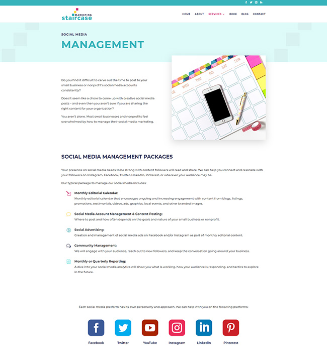 Marketing Agency Web Design - Services Page